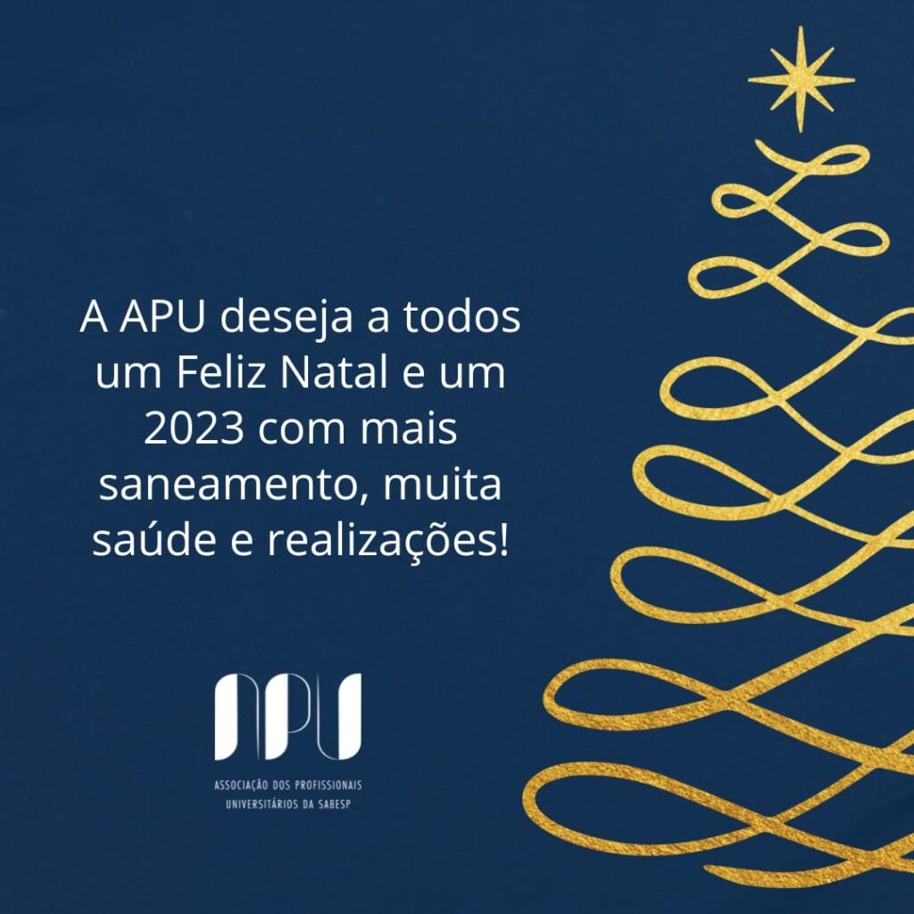 A APU deseja a todos um Feliz Natal e um próspero Ano Novo - Apu - Uma  entidade voltada ao aprimoramento dos profissionais e da gestão do  saneamento ambiental