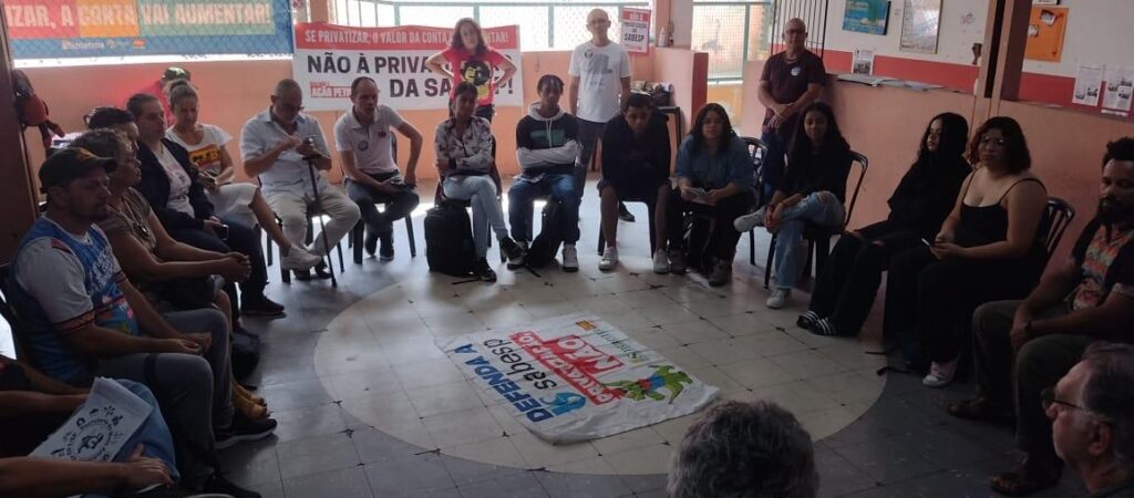 APU integra debate em São Bernardo do Campo sobre as consequências da privatização da Sabesp