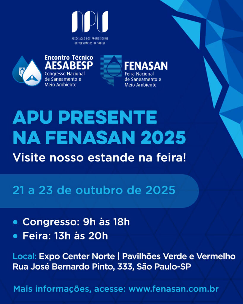 APU é apoiadora institucional e terá estande na Fenasan 2025